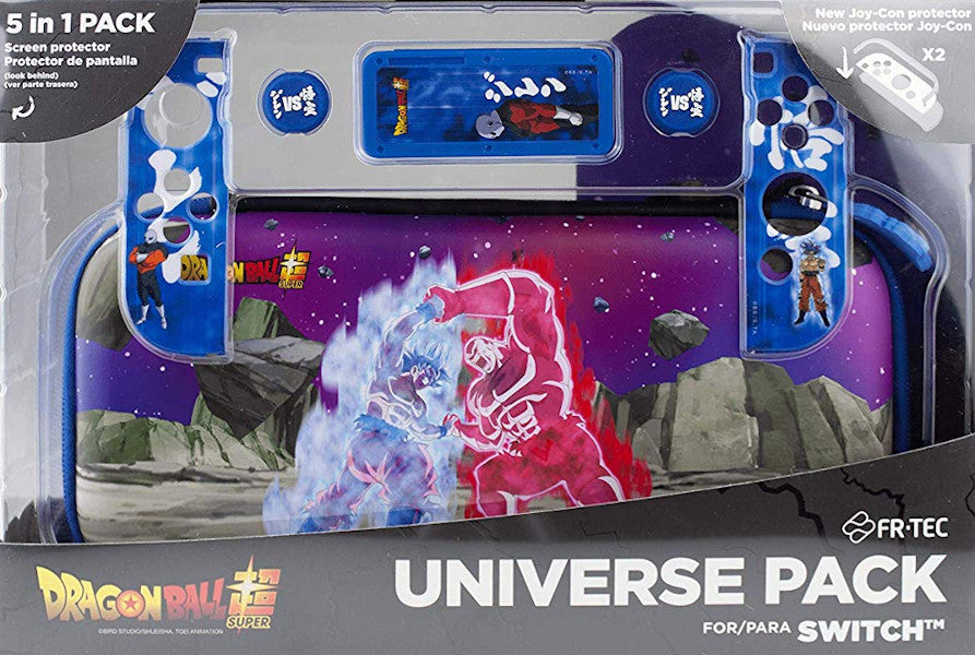 Fundas Y Almacenamiento Frtec Pack Accesorios Dragon Ball Universe ( NINTENDO SWITCH - ) - Funda rígida, caja juegos, grips, protector Fundas Y Almacenamiento Frtec Pack Accesorios Dragon Ball Universe ( NINTENDO SWITCH - ) - Funda rígida, caja juegos, grips, protector